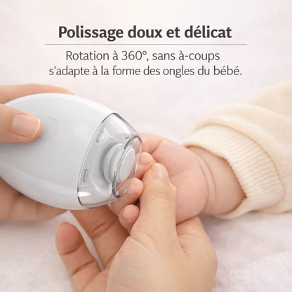 Coupe-Ongles Électrique Automatique 2-en-1 – Lime et Taille-Ongles Bébé & Adulte avec Lumière LED