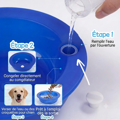 Gamelle Rafraîchissante Naturelle pour Chien et Chat | 1.8L