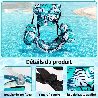 Transat Flottant de Piscine Premium – Confort, Relaxation et Bain de Soleil dans l'Eau
