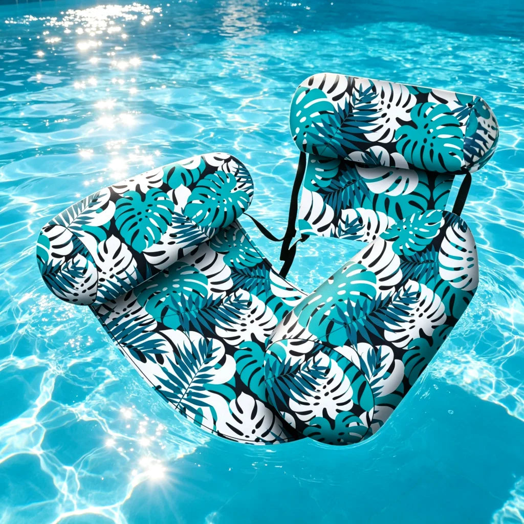 Transat Flottant de Piscine Premium – Confort, Relaxation et Bain de Soleil dans l'Eau