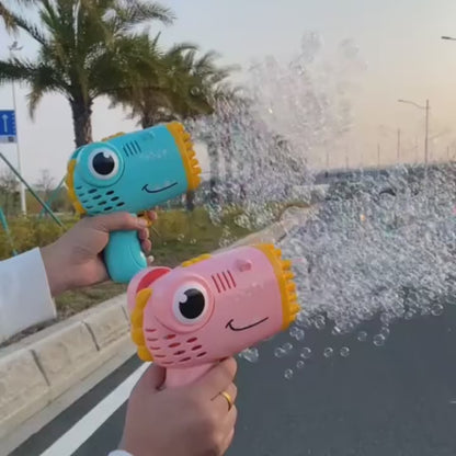 Pistolet à Bulles Dinosaure – 40 Trous, Effet Ultra‑Mousse, Jouet Électrique pour Enfants